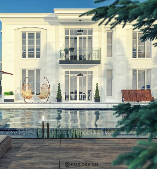 KMR DESIGN Rendu 3D villa moderne